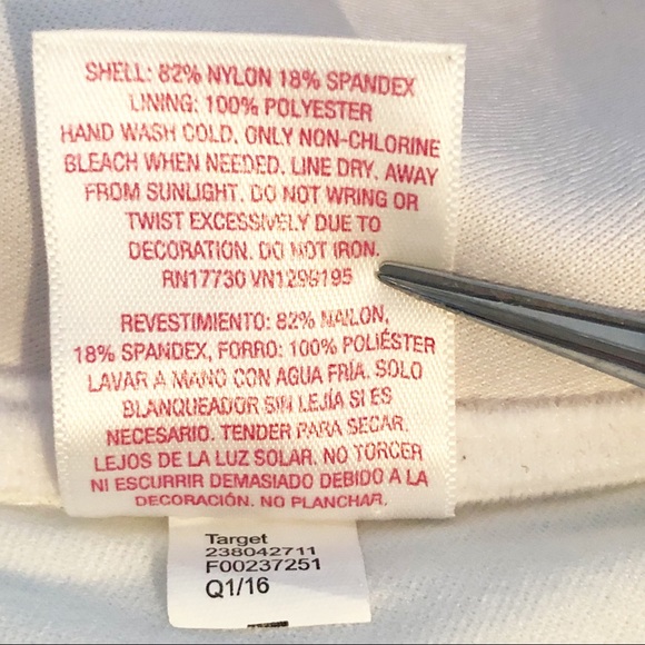 XHILARATION Black & White Bikini Top Size D/DD - Picture 9 of 11